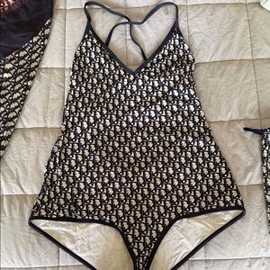Dior One -piece swimwear Blue size large